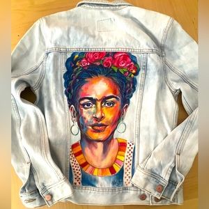 Hand painted Denim Jacket